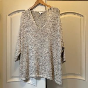 J.Jill Cotton Blend V-Neck Sweater